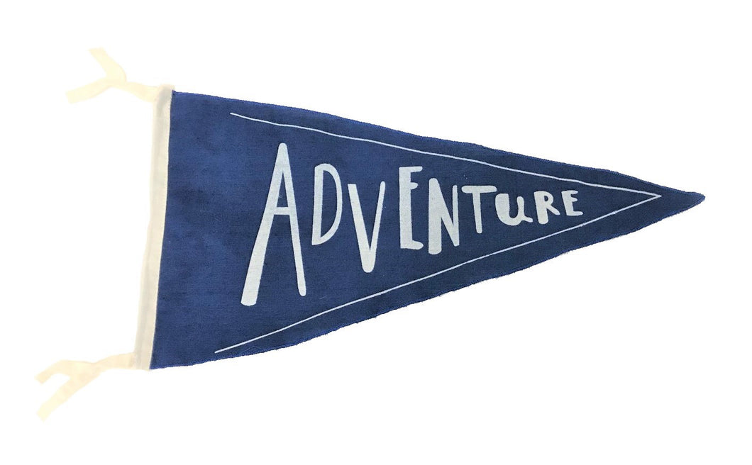 pennant - adventure - dark blue - 40x40x22