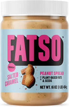 Load image into Gallery viewer, fatso - crunchy salted caramel - plant based peanut butter - 500g
