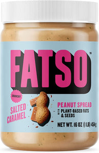 fatso - crunchy salted caramel - plant based peanut butter - 500g