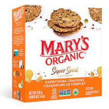 Load image into Gallery viewer, mary&#39;s organic crackers - everything - super seed - 155g
