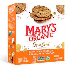 mary's organic crackers - everything - super seed - 155g