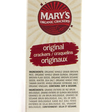 Load image into Gallery viewer, mary&#39;s organic crackers - original - 184g
