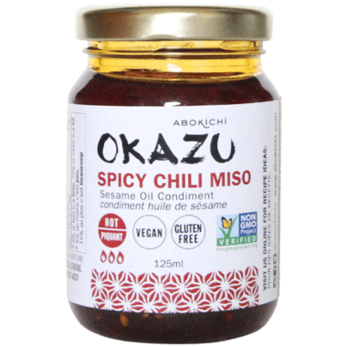 okazu - japanese spicy chili oil - made w/ miso - 125ml