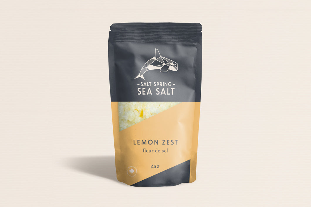 salt spring sea salt - lemon zest - 45g