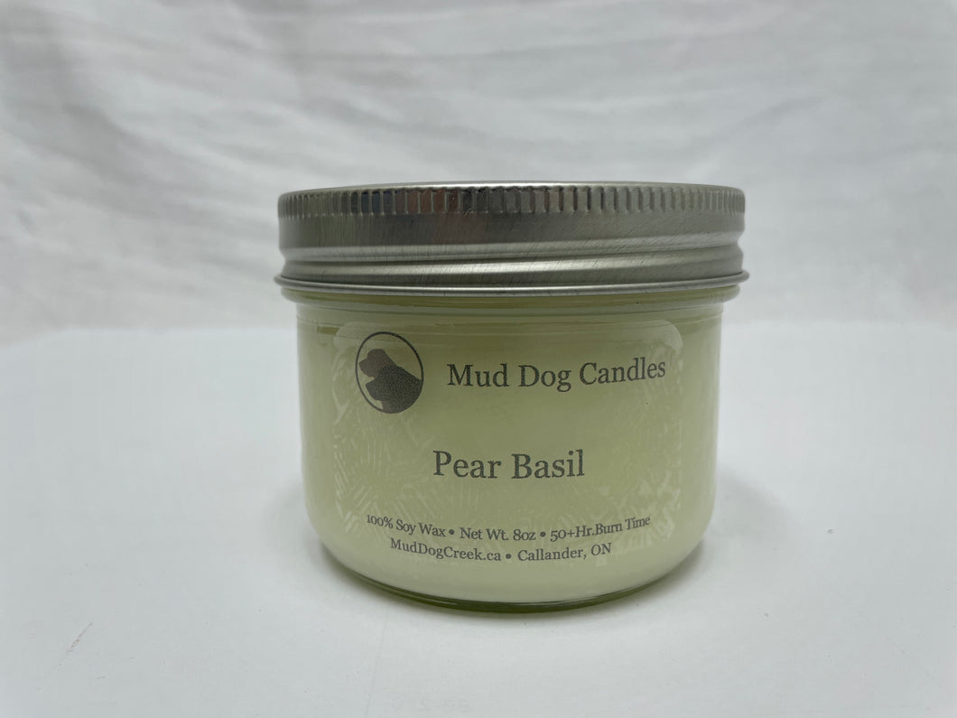 candle - pear basil - mud dog creek