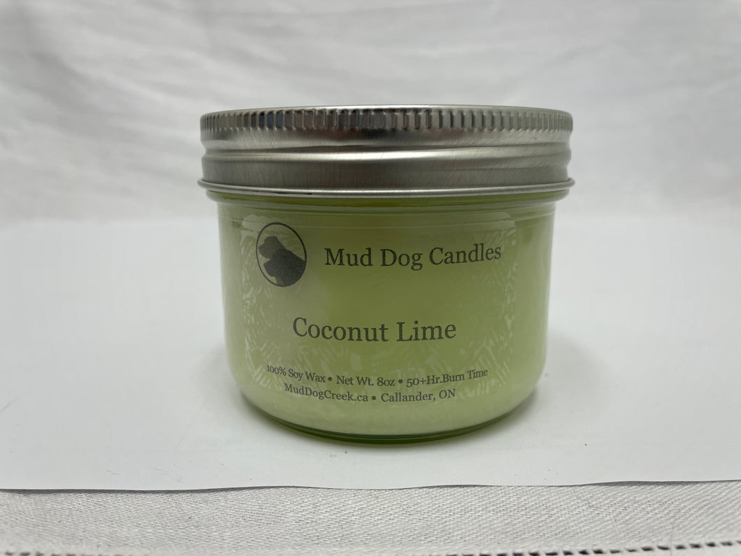 candle - coconut lime - mud dog creek