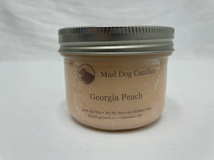 candle - georgia peach - mud dog creek