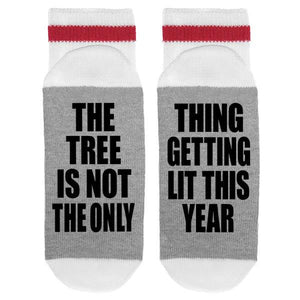 sock dirty to me - the tree is not the only thing getting lit this year