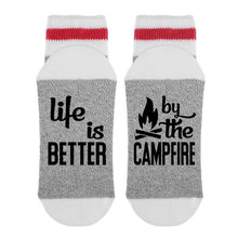 Load image into Gallery viewer, sock dirty to me - life is better by the campfire
