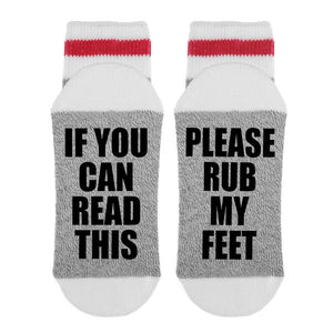 sock dirty to me - if you can read this/rub my feet