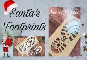Santa's Footprints - stencil