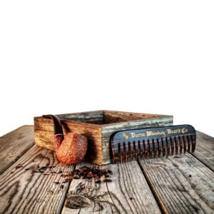 bw - Wood Beard Comb - long - BW Logo