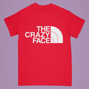 tn - jeff -adult shirt - crazy face-red -MED