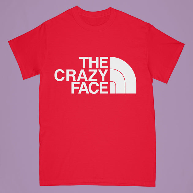 tn - jeff -adult shirt - crazy face-red-LG