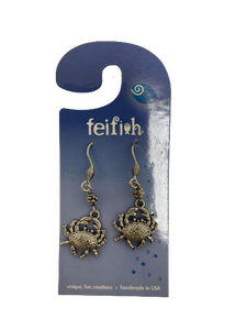 FF - crab earrings