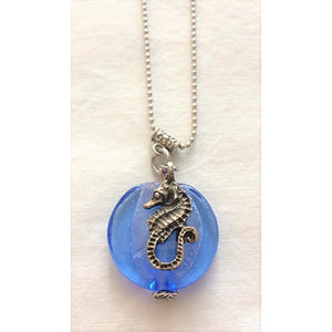FF -  silverdescent sea horse necklace