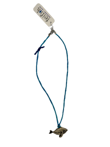 FF - whale - silk cord necklace