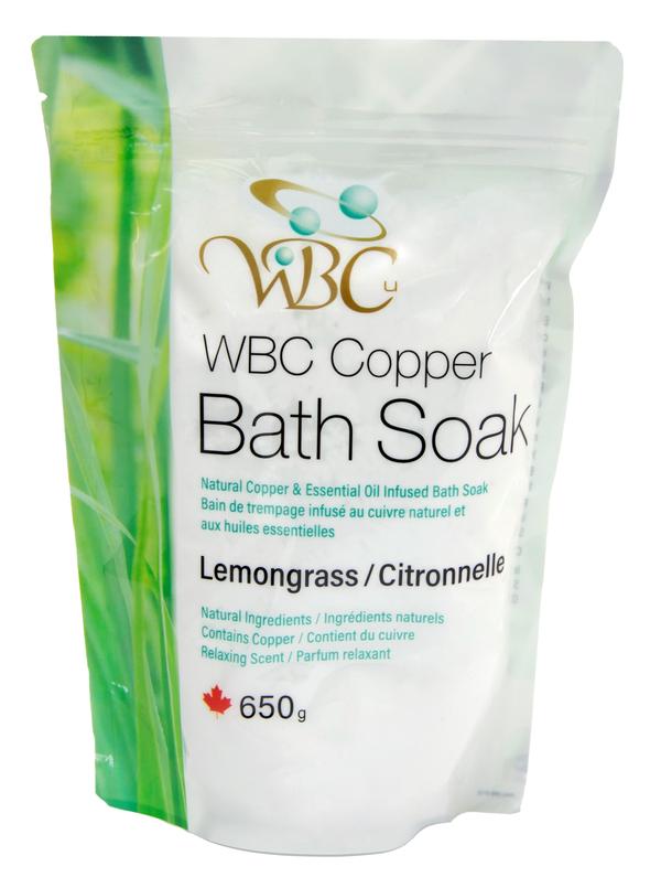 wbc - copper -  bath salts - lemongrass - 650g