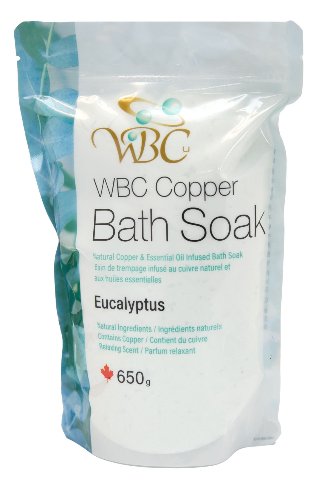 wbc - copper -  bath salts - eucalyptus - 650g