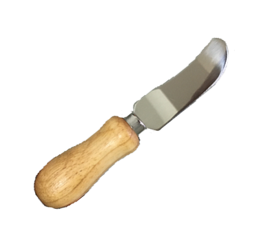cheese knife/spreader - SINGLE - bamboo handle