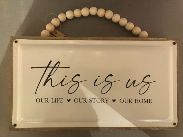 sign - this is us - bead handle - 12