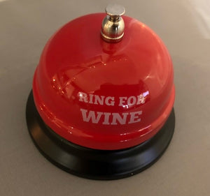 bell - ring for wine - red