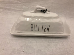 butter dish - ceramic - 8'