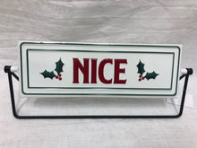 Load image into Gallery viewer, sign - naughty/nice - rotating- 12&#39;x5&#39;
