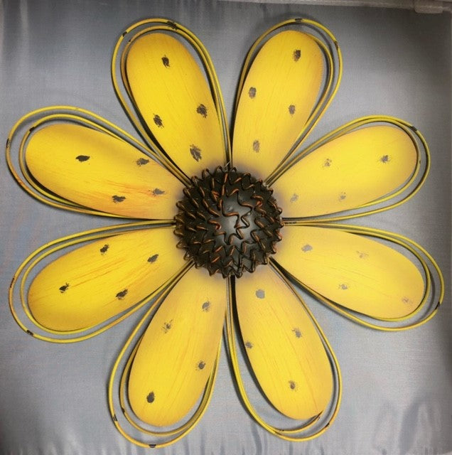 flower - metal - yellow - 14