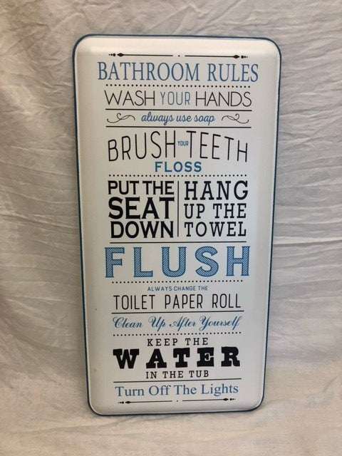 sign - bath rules - 12'x24'