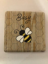 Load image into Gallery viewer, coaster - set of 4 - bees
