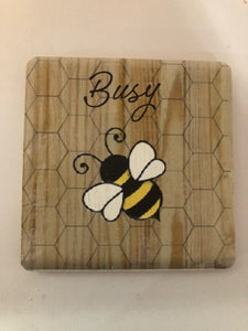coaster - set of 4 - bees