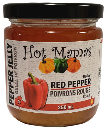 hot mamas - jar - spicy - red pepper jelly - 250ml