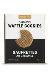 waffle cookie - 2 cookies - caramel - cherrington - 66g