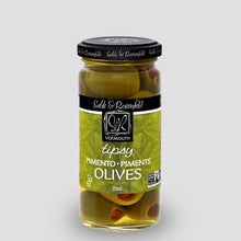 Load image into Gallery viewer, olives - pimento/vermouth tipsy - sable &amp; rosenfeld - 250ml

