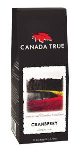 herbal tea - cranberry - canada true 25 bags - 50g