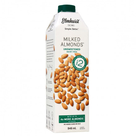 elmhurst - milked almond - unsweetened - 946ml