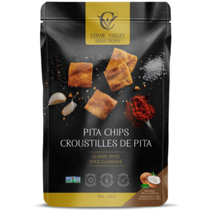 cedar valley - pita chips - classic spice - 180g