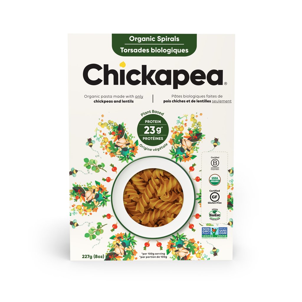 chickapea pasta - spirals