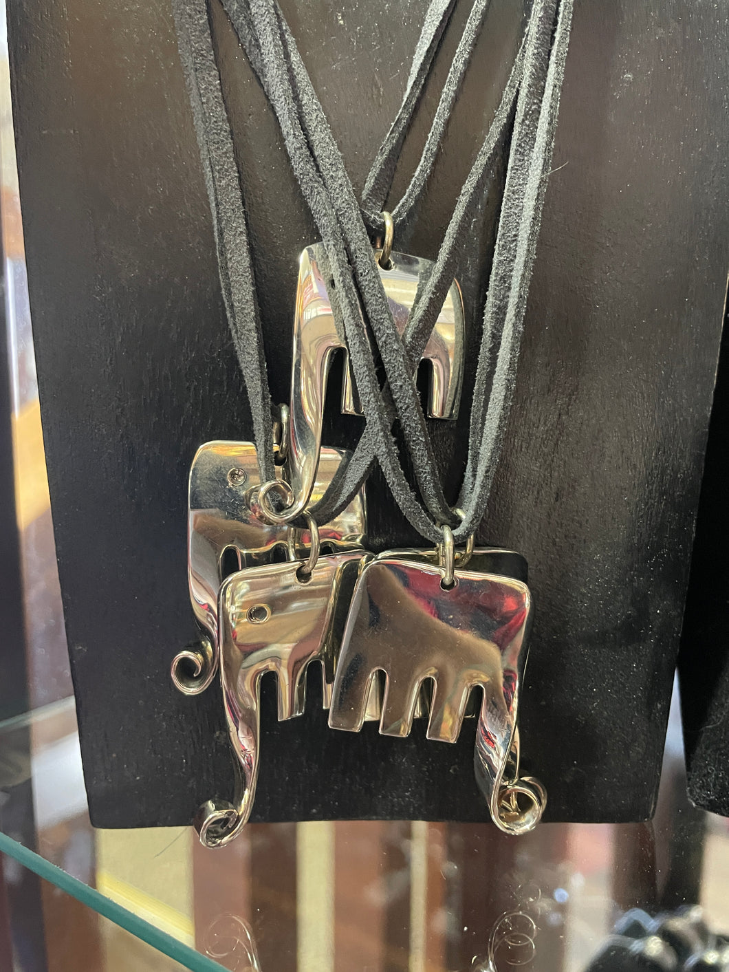 mikki - necklace - elephant trunk up - vintage cutlery