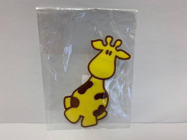 patch - giiraffe - cartoon - yellow