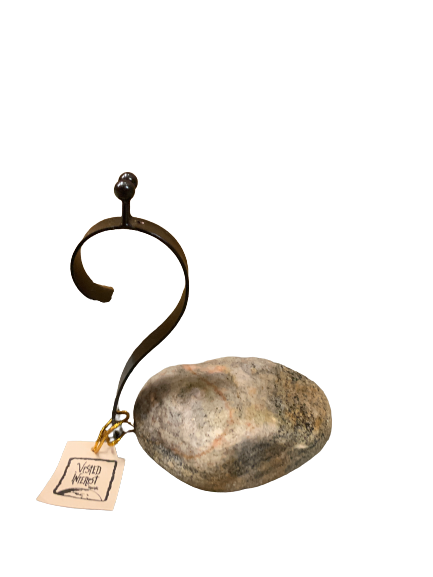 snail head - w/ rock - SUPER MINI - 9cm
