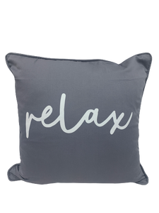 cushion - relax - 40cm - grey/white - COMPLETE