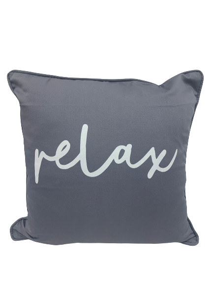 cushion - relax - 40cm - grey/white - COMPLETE
