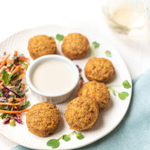 Load image into Gallery viewer, falafels w/ tahini - my little chickpea - 150g
