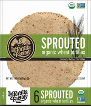 Load image into Gallery viewer, tortilla - organic sprouted wheat - la tortilla factory
