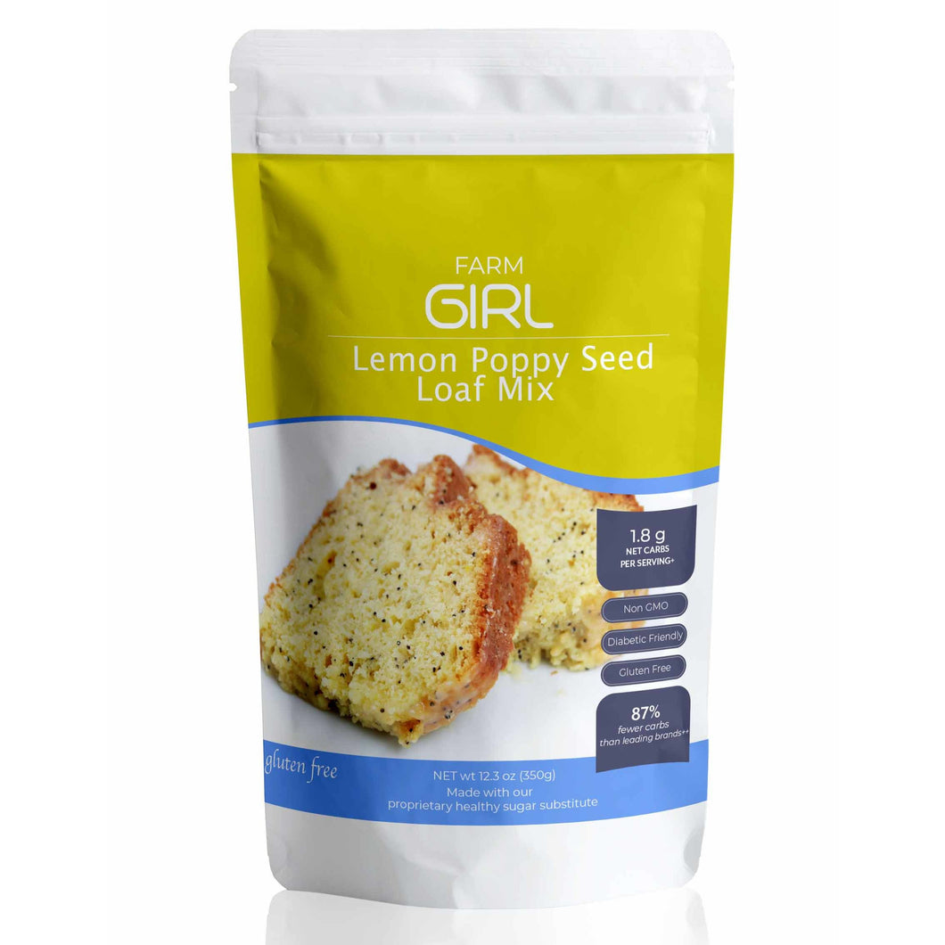 farmgirl - keto - lemon poppy seed loaf