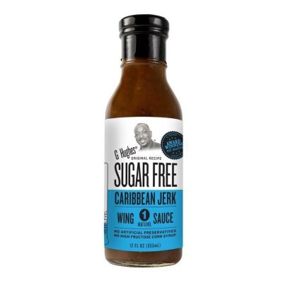 SUGAR FREE - caribbean jerk - wing sauce - G.Hughes - 490ml
