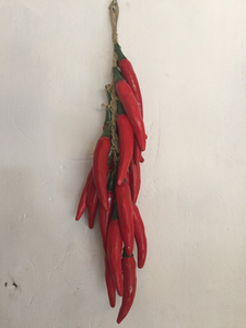 chilis - bundle of 20 - on rope - red hot
