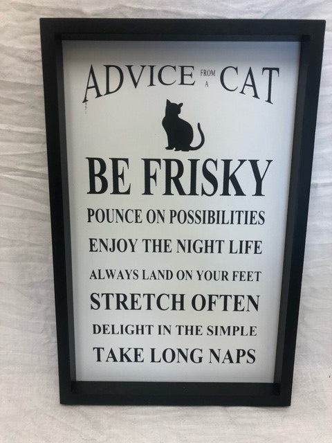 sign - advice from a cat